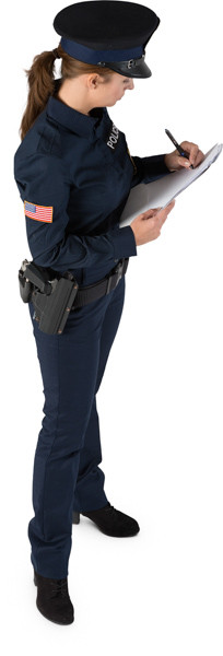 Standing police officer image