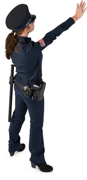 Standing police officer image