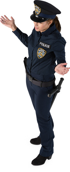Standing police officer image