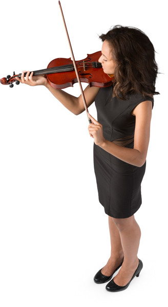 Playing violinist image