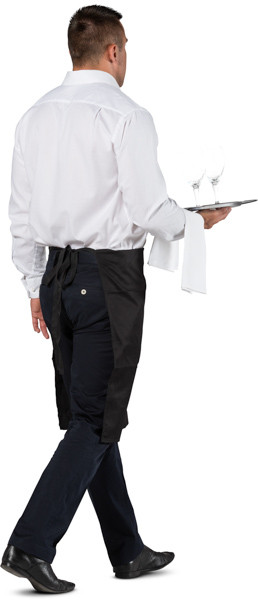 Walking waiter with tray image