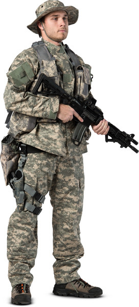 Standing soldier image