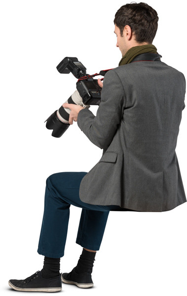 Sitting photographer image