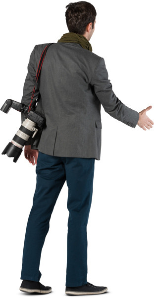 Standing photographer image