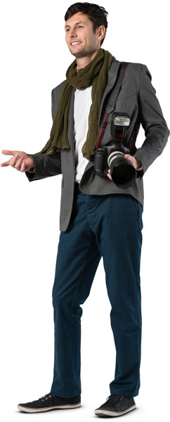Standing photographer image