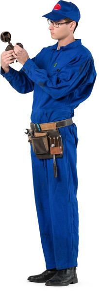 Standing mechanic image
