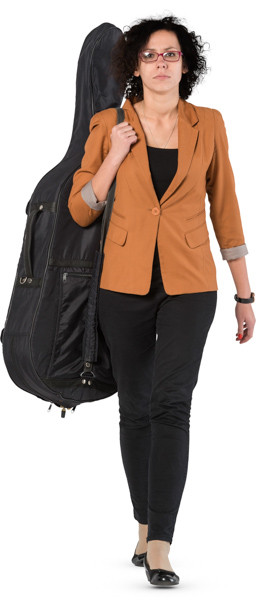 Walking cellist image