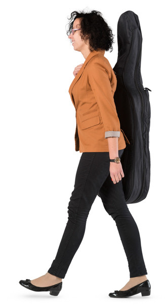 Walking cellist image