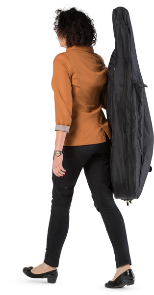 Walking cellist image