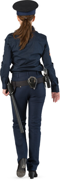 Walkinh police officer image