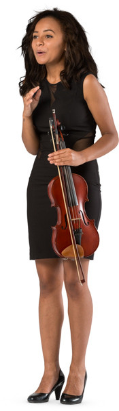 Standing violinist image
