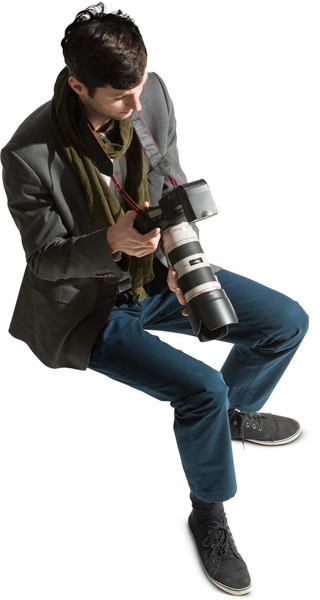 Sitting photographer image