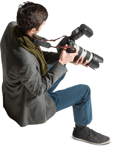 Sitting photographer image
