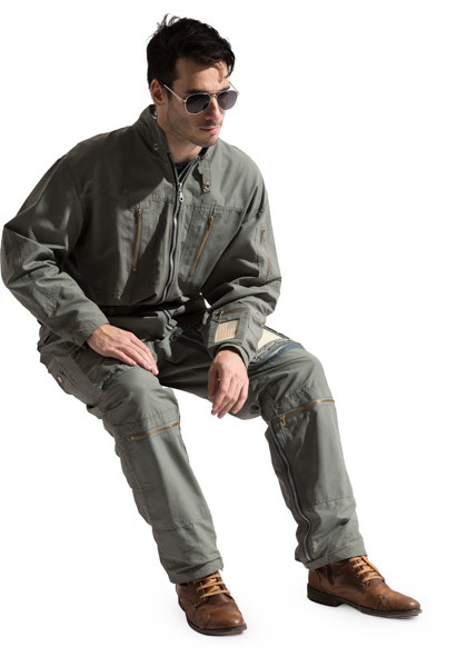 Sitting jet pilot image