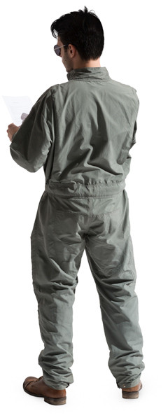 Standing jet pilot image