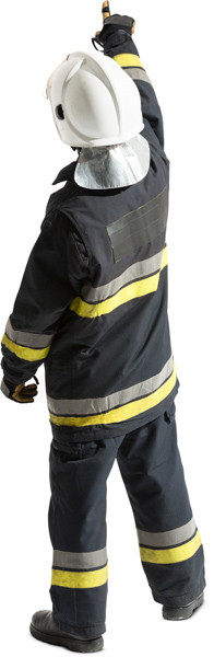 Standing firefighter image