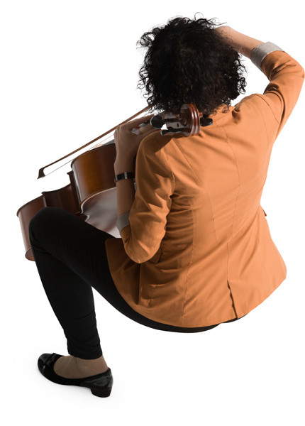 Playing cellist image