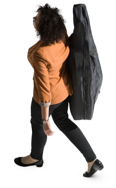 Walking cellist image