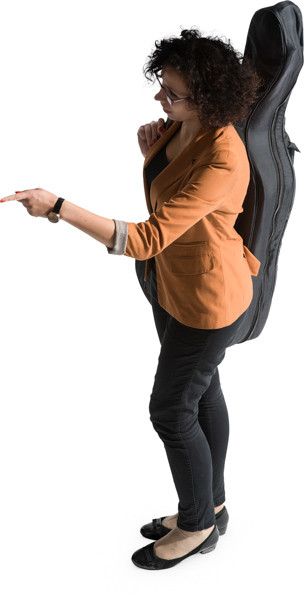 Standing cellist image