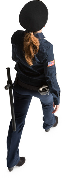 Walking police officer image