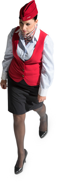 Walking stewardess image