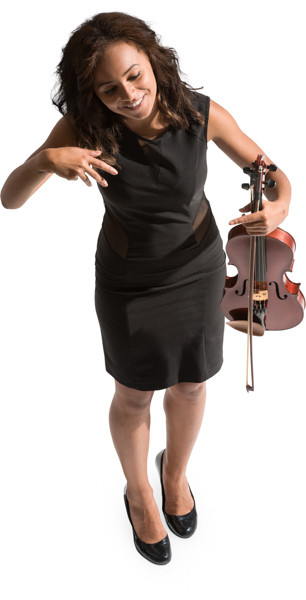 Standing violinist image