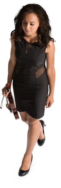 Walking violinist image