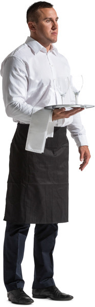 Standing waiter with tray image