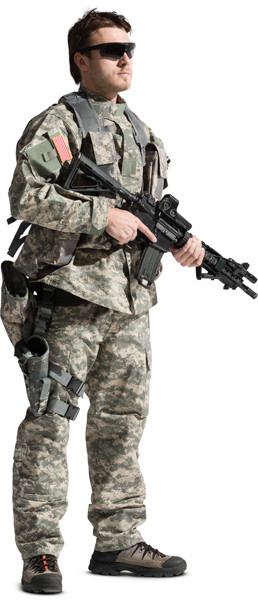 Standing soldier image