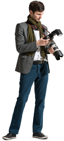 Standing photographer image