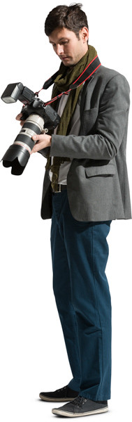 Standing photographer image