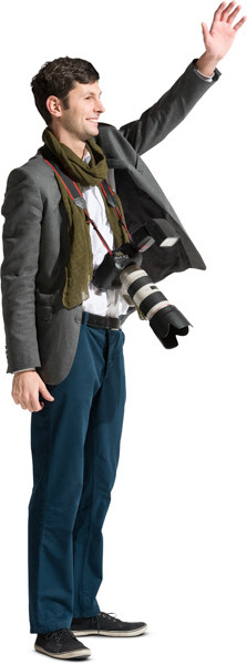 Standing photographer image