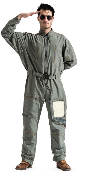 Standing jet pilot image