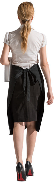 Walking waitress image