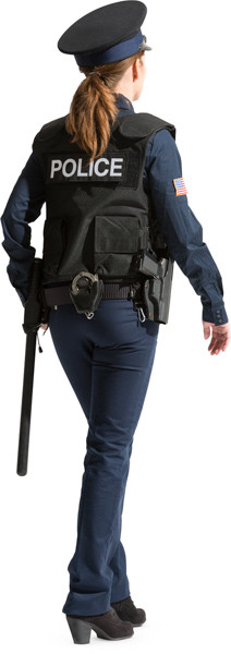 Walkinh police officer image