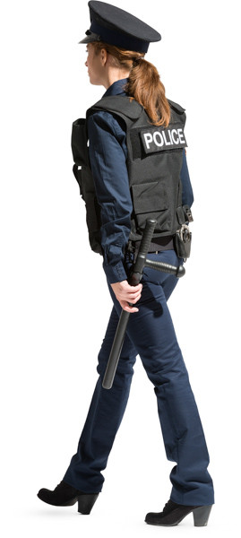 Walkinh police officer image