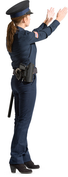 Standing police officer image