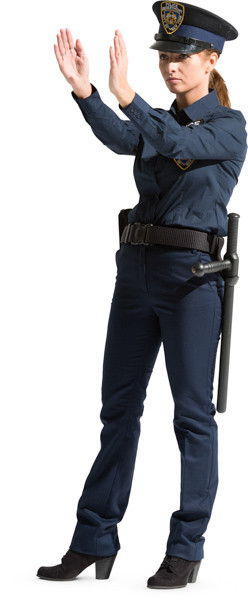 Standing police officer image