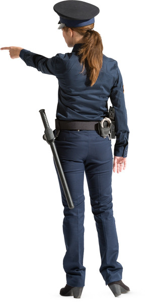 Standing police officer image