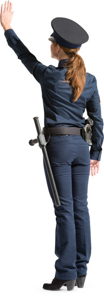 Standing police officer image