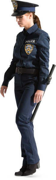 Walking police officer image