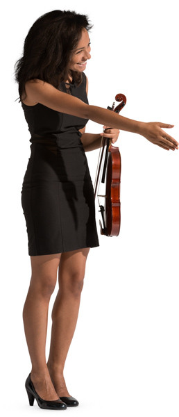 Standing violinist image