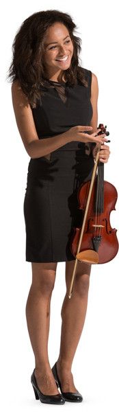 Standing violinist image