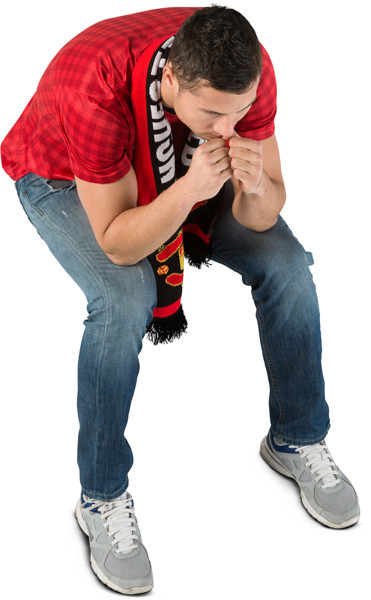 Sitting fan with scarf image