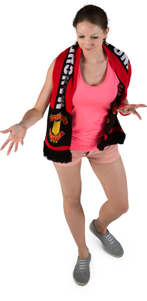 Standing fan with scarf image