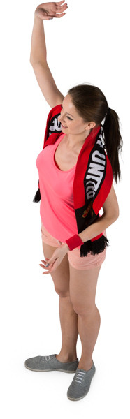 Standing fan with scarf image