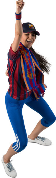 Standing fan with scarf image
