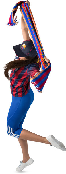 Jumping fan with scarf image