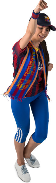 Standing fan with scarf image