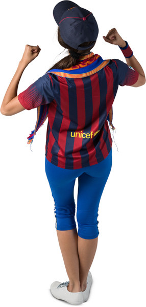 Standing fan with scarf image